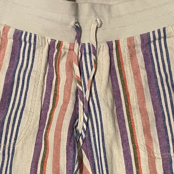 Urban Outfitter Costa Linen Pants Striped - Picture 6 of 10